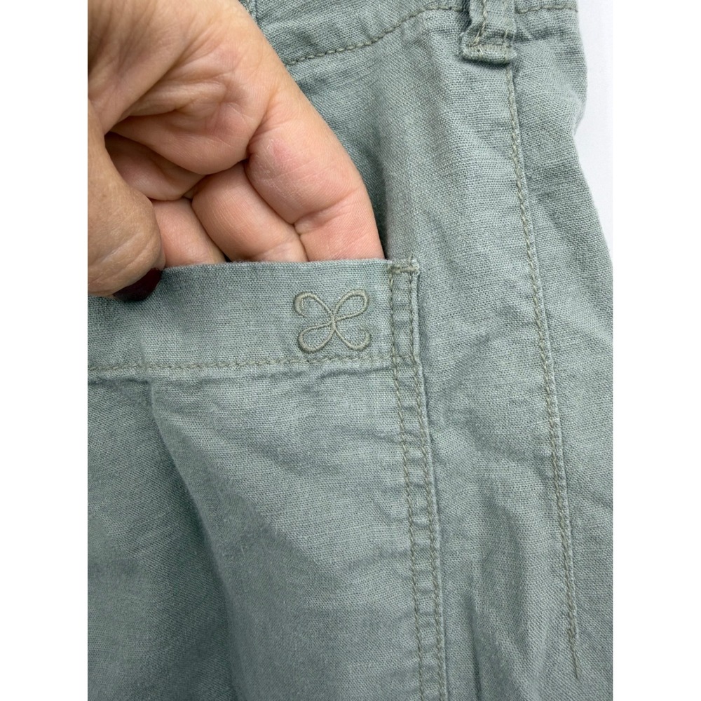 Maeve The Colette Wide Leg Pants Womens 29 Green Utility High Rise - Picture 4 of 11